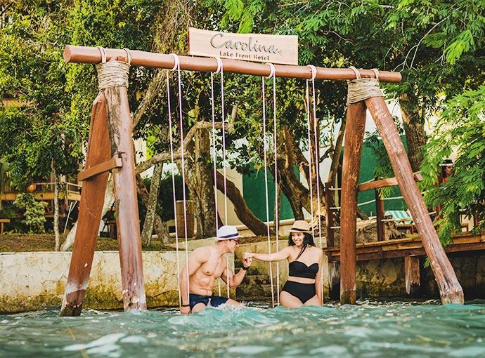 Hotel Carolina Bacalar Exterior photo